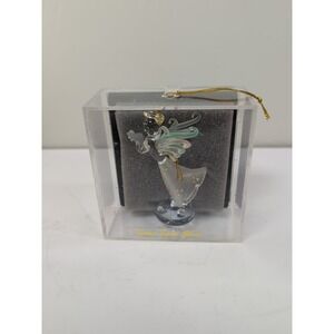 Unique Treasures Hand Made, Hand Spun Multi-Color Glass‎ Angel Ornament